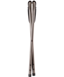 SGABELLO PIEGHEVOLE DA CAMPEGGIO BRUNNER "PHANTOM STOOL" IN ALLUMINIO E LICOTEX GRIGIO 27X40X45 CM