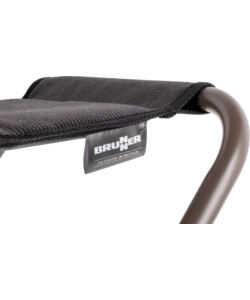 SGABELLO PIEGHEVOLE DA CAMPEGGIO BRUNNER "PHANTOM STOOL" IN ALLUMINIO E LICOTEX GRIGIO 27X40X45 CM
