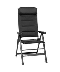 SEDIA DA CAMPEGGIO RECLINABILE BRUNNER "SKYE 3D" IN ALLUMINIO E 3DURAFEEL NERO 47X41X122 CM