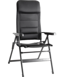 SEDIA DA CAMPEGGIO RECLINABILE BRUNNER "ARAVEL 3D SMALL" IN ALLUMINIO E 3DURAFEEL NERO 41X44X116 CM