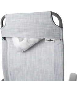 SEDIA DA CAMPEGGIO RECLIBABILE BRUNNER "ARAVEL" IN ALLUMINIO E SYNTEX PLUS GRIGIO CHIARO 47X45X120 CM