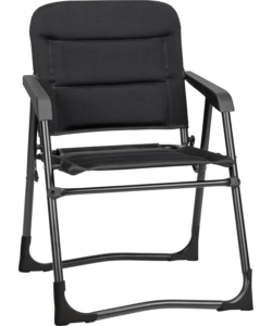 SEDIA DA CAMPEGGIO "ARAVEL VANCHAIR" IN ALLUMINIO E 3DURAFEEL NERO 48X37X82 CM