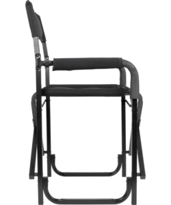 SEDIA DA CAMPEGGIO BRUNNER "ARAVEL DIRECTOR" IN ALLUMINIO E 3DURAFEEL NERO 45X35X48/87,2 CM