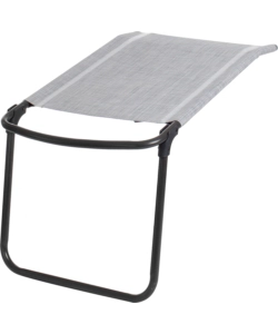 POGGIAPIEDI BRUNNER "ARAVEL FOOTREST" IN ALLUMINIO E SYNTEX PLUS GRIGIO CHIARO 48X75 CM