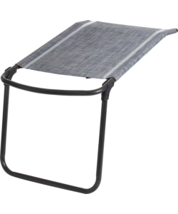 POGGIAPIEDI BRUNNER "ARAVEL FOOTREST" IN ALLUMINIO E SYNTEX PLUS GRIGIO SCURO 48X75 CM
