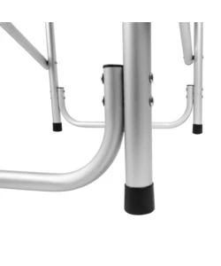 SEDIA DA CAMPEGGIO BRUNNER "ONE SHOT" IN ALLUMINIO E POLIESTERE GRIGIO E NERO 56X45,5X46/81 CM