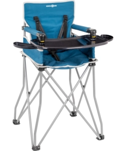 SEGGIOLONE DA VIAGGIO SALVASPAZIO PER BAMBINI 6 MESI A 4 ANNI BRUNNER "ACTION BABY EQUIFRAME" IN ACCIAIO E POLIESTERE BLU 49,5X67X58/94 CM