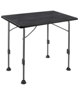 TAVOLO PIEGHEVOLE DA CAMPEGGIO BRUNNER "LINEAR 115" IN ACCIAIO NERO 115X70X63/83 CM