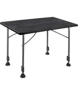 TAVOLO PIEGHEVOLE DA CAMPEGGIO BRUNNER "LINEAR 115" IN ACCIAIO NERO 115X70X63/83 CM