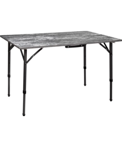 TAVOLO PIEGHEVOLE DA CAMPEGGIO BRUNNER "ELU' DUPLIT" IN ALLUMINIO NERO 110X75X49/58/70 CM