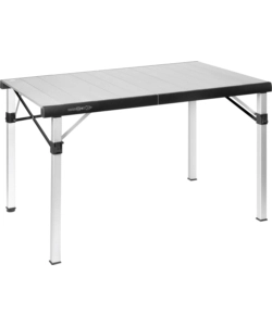 TAVOLO PIEGHEVOLE DA CAMPEGGIO BRUNNER "TITANIUM QUADRA COMPACK 4" IN ALLUMINIO 120,5X70X72 CM