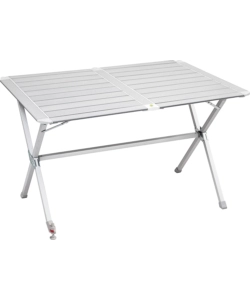 TAVOLO PIEGHEVOLE DA CAMPEGGIO BRUNNER "SILVER GAPLESS LEVEL 4" IN ALLUMINIO 110X71X70 CM