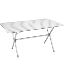 TAVOLO PIEGHEVOLE DA CAMPEGGIO BRUNNER "SILVER GAPLESS LEVEL 6" IN ALLUMINIO 140X81X70 CM
