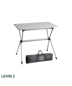 TAVOLO PIEGHEVOLE DA CAMPEGGIO BRUNNER "LEVIN 2" IN ALLUMINIO 80X60X70 CM