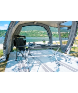TAVOLO PIEGHEVOLE DA CAMPEGGIO BRUNNER "TITANIUM AXIA 4" IN ALLUMINIO 122X76X72 CM