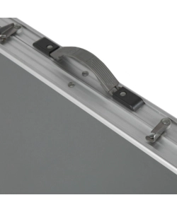 TAVOLO PIEGHEVOLE DA CAMPEGGIO BRUNNER "FLATPACK 4" IN ALLUMINIO GRIGIO 120X60X70 CM