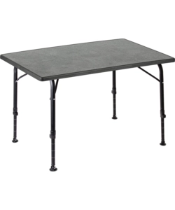 TAVOLO PIEGHEVOLE DA CAMPEGGIO BRUNNER "RECREO 100" IN ALLUMINIO E SEVELIT GRIGIO 100X68X70 CM