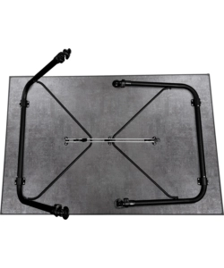 TAVOLO PIEGHEVOLE DA CAMPEGGIO BRUNNER "RECREO 100" IN ALLUMINIO E SEVELIT GRIGIO 100X68X70 CM