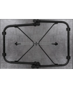 TAVOLO PIEGHEVOLE DA CAMPEGGIO BRUNNER "RECREO 100" IN ALLUMINIO E SEVELIT GRIGIO 100X68X70 CM