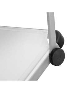 LETTINO PRENDISOLE RECLINABILE CON TETTUCCIO BRUNNER "MARBELLA" IN ALLUMINIO E SYNTEX PLUS BIANCO 192X67X30 CM
