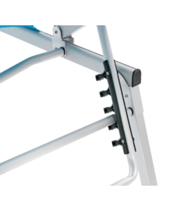 LETTINO PRENDISOLE RECLINABILE CON TETTUCCIO BRUNNER "MARBELLA" IN ALLUMINIO E SYNTEX PLUS AZZURRO 192X67X30 CM