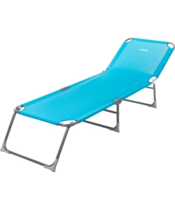 LETTINO DA SOLE BAHIALETTINO PRENDISOLE PIEGHEVOLE BRUNNER "BAHIA" IN ALLUMINIO E MATERIALE SINTETICO COLORE AZZURRO, 192X61,5X31,5 CM