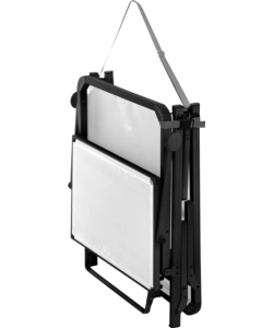 LETTINO PRENDISOLE RECLINABILE CON TETTUCCIO BRUNNER "MARBELLA HIGH" IN ALLUMINIO E SYNTEX PLUS BIANCO 198X64X48 CM