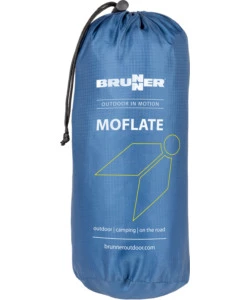 MATERASSINO SINGOLO GONFIABILE DA CAMPEGGIO BRUNNER "MOFLATE" BLU 200X70X8 CM