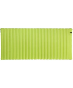 MATERASSO SINGOLO GONFIABILE CON POMPA INTEGRATA DA CAMPEGGIO BRUNNER "ALVEOBED SINGLE" GRIGIO E VERDE 220X75 CM