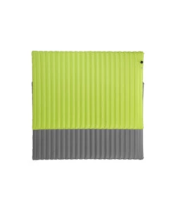 MATERASSO MATRIMONIALE GONFIABILE CON POMPA INTEGRATA DA CAMPEGGIO "ALVEOBED DOUBLE" GRIGIO E VERDE 220X75 CM
