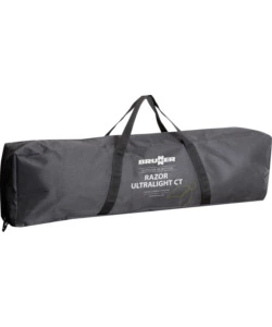 CUCINA DA CAMPEGGIO PIEGHEVOLE BRUNNER "RAZOR ULTRALIGHT CT" IN ALLUMINIO E POLIESTERE NERO 2 SCOMPARTI 80X46X82 CM