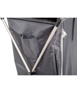 CUCINA DA CAMPEGGIO PIEGHEVOLE BRUNNER "RAZOR ULTRALIGHT CT" IN ALLUMINIO E POLIESTERE NERO 2 SCOMPARTI 80X46X82 CM