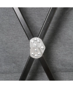 ARMADIO DA CAMPEGGIO PIEGHEVOLE BRUNNER "MERCURY CROSS LS SQ" IN ALLUMINIO E POLIESTERE GRIGIO 3 RIPIANI 60X49X100 CM