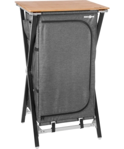 ARMADIO DA CAMPEGGIO PIEGHEVOLE BRUNNER "MERCURY CROSS LS SQ" IN ALLUMINIO E POLIESTERE GRIGIO 3 RIPIANI 60X49X100 CM