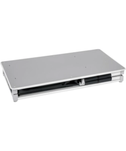 CUCINA DA CAMPEGGIO PIEGHEVOLE BRUNNER "AZABACHE DAILY CT" IN ALLUMINIO E POLIESTERE GRIGIO 2 SCOMPARTI 102X50,5X84 CM