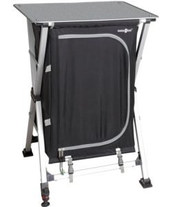 ARMADIO DA CAMPEGGIO PIEGHEVOLE BRUNNER "AZABACHE LS CROSS SQUARE" IN ALLUMINIO E POLIESTERE NERO 3 RIPIANI 58X49X90 CM