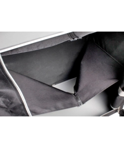 ARMADIO DA CAMPEGGIO PIEGHEVOLE BRUNNER "AZABACHE HSC CROSS S" IN ALLUMINIO E POLIESTERE NERO 6 RIPIANI 70X59X125 CM