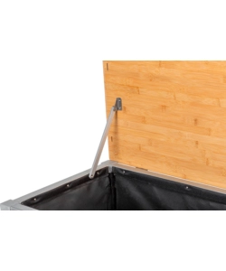 CUCINA DA CAMPEGGIO PIEGHEVOLE BRUNNER "AZABACHE CUBE" IN ALLUMINIO E POLIESETERE GRIGIO 1 SCOMPARTO 65X45X58/81 CM