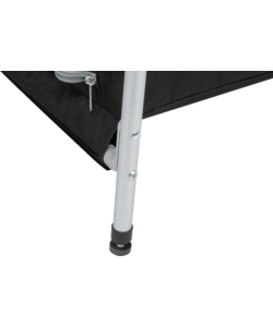 CUCINA DA CAMPEGGIO PIEGHEVOLE BRUNNER "KITCHENETTE" IN ALLUMINIO E POLIESTERE NERO 67X50X93,5 CM