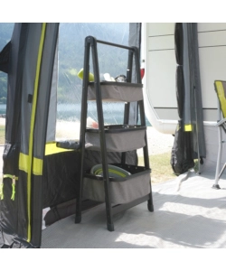 RIPONITUTTO DA CAMPEGGIO PIEGHEVOLE BRUNNER "LATIGA" IN ALLUMINIO E POLIESTERE GRIGIO E NERO 49X33X109 CM