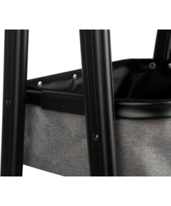 RIPONITUTTO DA CAMPEGGIO PIEGHEVOLE BRUNNER "LATIGA" IN ALLUMINIO E POLIESTERE GRIGIO E NERO 49X33X109 CM