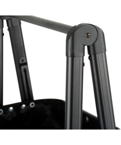 RIPONITUTTO DA CAMPEGGIO PIEGHEVOLE BRUNNER "LATIGA" IN ALLUMINIO E POLIESTERE GRIGIO E NERO 49X33X109 CM