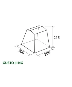 TENDA CUCINA DA CAMPEGGIO BRUNNER "GUSTO III NG" GRIGIO 200X200X195/215 CM