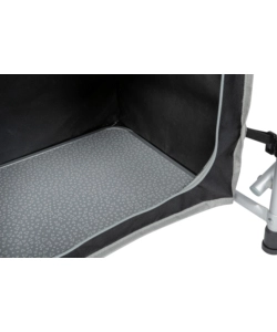 CUCINA DA CAMPEGGIO PIEGHEVOLE BRUNNER "SNACK EASY BLACK" IN ALLUMINIO E POLIESTERE NERO 1 SCOMPARTO 141X50X80,5 CM