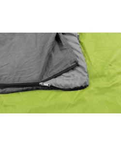 SACCO A PELO ULTRALIGHT CON CAPPUCCIO BRUNNER "LAGUNA LITE" IN POLIESTERE E COTONE VERDE 210X75 CM