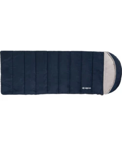SACCO A PELO CON CAPPUCCIO BRUNNER "DELPHIN 150" IN POLIESTERE E COTONE BLU 230X90 CM