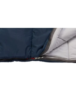 SACCO A PELO CON CAPPUCCIO BRUNNER "DELPHIN 150" IN POLIESTERE E COTONE BLU 230X90 CM