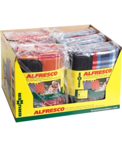 COPERTA PICNIC BRUNNER IMPERMEABILE "ALFRESCO" IN POLIESTERE FANTASIA 200X150 CM