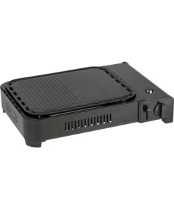FORNELLO DA CAMPEGGIO A GAS BRUNNER "DEVIL MEGAGRILL" IN METALLO CON GRILL UNICO 46X34,5X10 CM