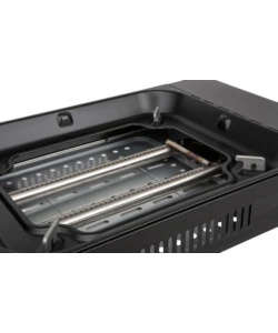 FORNELLO DA CAMPEGGIO A GAS BRUNNER "DEVIL MEGAGRILL" IN METALLO CON GRILL UNICO 46X34,5X10 CM